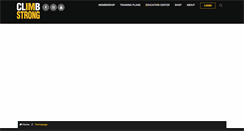 Desktop Screenshot of climbstrong.com